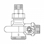 Угловой шаровый кран Oventrop Optigas арт. 3017861