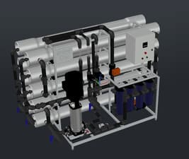 Установка обратного осмоса с насосом AWT RO-35/8040 (до 35 м3/ч )