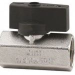 Cimberio Кран шаровой 11 1/4" серии Т12 полнопроходной PN80 BB плоский рычаг арт. CIM 11 14