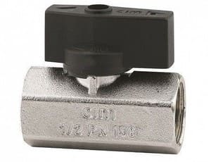 Cimberio Кран шаровой 11 1/4" серии Т12 полнопроходной PN80 BB плоский рычаг арт. CIM 11 14