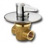 Cimberio Кран шаровой для скрытого монтажа 127 1/2" серии Т10 полнопроходной PN100 BВ декор. хром. ручка Ø100 арт. CIM 127 12