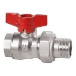 Cimberio Кран шаровой 346/16 1/2" серии Т16 полнопроходной с разъемным соединением PN80 BН бабочка арт. CIM 346/16 12