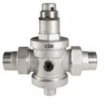 Cimberio Редуктор давления поршневой 1420N 3/4" никел. с отверстием под манометр с разъемным соединением PN25 НН арт. CIM 1420N 34