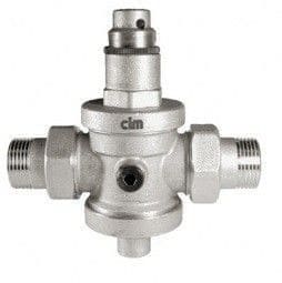Cimberio Редуктор давления поршневой 1420N 3/4" никел. с отверстием под манометр с разъемным соединением PN25 НН арт. CIM 1420N 34