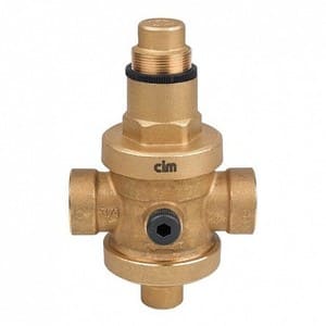 Cimberio Редуктор давления поршневой 1430 1/2" с отверстием под манометр PN25 ВВ арт. CIM 1430 12