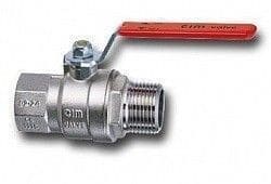 Cimberio Кран шаровой 201/17 1/4" серии Т16 полнопроходной PN80 BН плоский рычаг арт. CIM 201/17 14