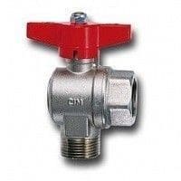 Cimberio Кран шаровой угловой 231 1/2" серии Т10 полнопроходной PN100 НВ бабочка арт. CIM 231 12