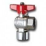 Cimberio Кран шаровой угловой 234 1/2" серии Т12 полнопроходной PN80 BВ бабочка арт. CIM 234 12