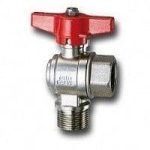 Cimberio Кран шаровой угловой 236 1/2" серии Т12 полнопроходной PN80 НВ бабочка арт. CIM 236 12