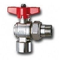 Cimberio Кран шаровой угловой 238 1/2" серии Т12 полнопроходной с разъемным соединением PN80 ВН бабочка арт. CIM 238 12