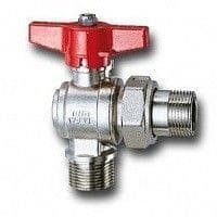 Cimberio Кран шаровой угловой 239 1/2" серии Т12 полнопроходной с разъемным соединением PN80 НН бабочка арт. CIM 239 12