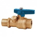 Cimberio Кран шаровой для периф. модулей 262BL 3/4" серия Т12 корроз. латунь полнопроходной с изм. ниппелями PN32 ВН син. ручка флажок арт. CIM 262BL 34