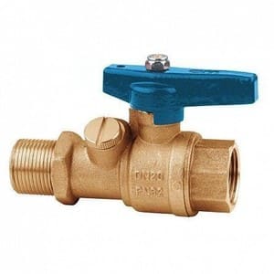 Cimberio Кран шаровой для периф. модулей 262BL 3/4" серия Т12 корроз. латунь полнопроходной с изм. ниппелями PN32 ВН син. ручка флажок арт. CIM 262BL 34