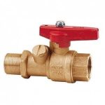 Cimberio Кран шаровой для периф. модулей 262RS 3/4" серия Т12 корроз. латунь полнопроходной с изм. ниппелями PN32 ВН красн . ручка флажок арт. CIM 262RS 34