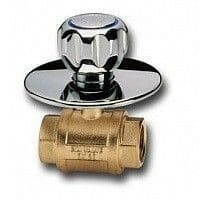 Cimberio Кран шаровой для скрытого монтажа 26 3/8" серии Т10 полнопроходной PN100 BВ декор. хром. ручка Ø100 арт. CIM 26 38