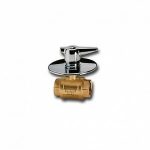 Cimberio Кран шаровой для скрытого монтажа 27 3/8" серии Т10 полнопроходной PN100 BВ декор. хром. ручка Ø100 арт. CIM 27 38