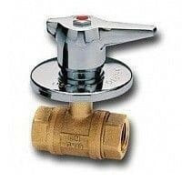 Cimberio Кран шаровой для скрытого монтажа 28 3/8" серии Т10 полнопроходной PN100 BВ декор. хром. ручка Ø70 арт. CIM 28 38