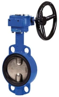 Cimberio Дисковый поворотный затвор 3010 Ду 25 чугун PN16 FF редуктор арт. CIM 3010 25