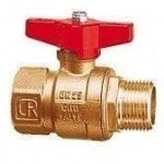 Cimberio Кран шаровой 301/12CR 1/4" серии Т12 корроз. латунь полнопроходной PN80 BН бабочка арт. CIM 301/12CR 14