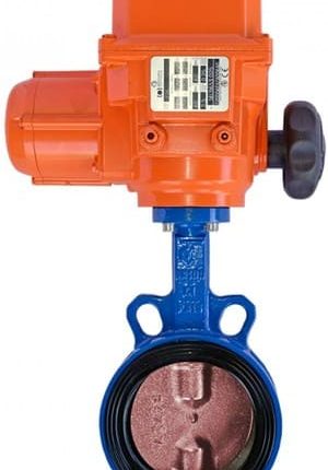 Cimberio Дисковый поворотный затвор с элетроприводом 3050EL Ду 25 чугун PN16 FF арт. CIM 3050EL 25