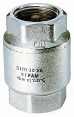 Cimberio Клапан обратный пружинный 30VA 3/8"для пара 4бар PN20 ВВ арт. CIM 30VA 38