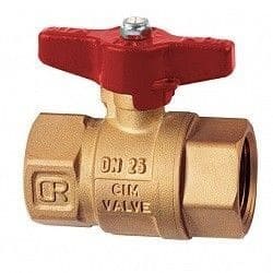 Cimberio Кран шаровой 312CR 1/4" серии Т12 корроз. латунь полнопроходной PN80 BB рычаг арт. CIM 312CR 14