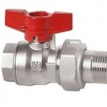 Cimberio Кран шаровой 346/RED6 1/2" серии RED5 полнопроходной с разъемным соединением PN50 BН бабочка арт. CIM 346/RED6 12