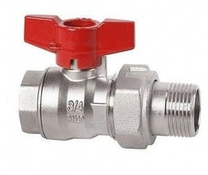 Cimberio Кран шаровой 346/RED6 1/2" серии RED5 полнопроходной с разъемным соединением PN50 BН бабочка арт. CIM 346/RED6 12