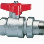 Cimberio Кран шаровой 346 1/2" серии Т14 полнопроходной с разъемным соединением PN60 ВН бабочка арт. CIM 346 12