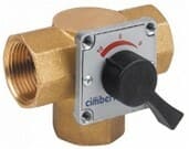 Cimberio Кран шаровой трехходовой смесительный 683 1/2" полнопроходной с ручн. управлением PN16 ВВВ арт. CIM 683 12