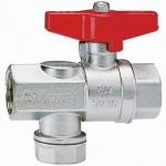 Cimberio Кран шаровой с фильтром 620 1/2" серии Т12 полнопроходной PN80 BВ бабочка арт. CIM 620 12