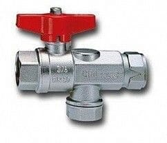 Cimberio Кран шаровой с фильтром и обратным клапаном 621 1/2" серии Т12 полнопроходной PN80 BВ бабочка арт. CIM 621 12