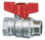 Cimberio Кран шаровой RED6/1MF 1/2" серии RED5 полнопроходной PN50 BН бабочка арт. CIM RED6/1MF 12