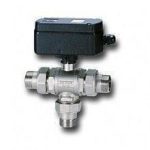 Cimberio Кран шаровой трехходовой с электроприводом и реле 708RE 3/4" 230B серия Т23 тип L с разъемным соединением PN40 ННН арт. CIM 708RE 34