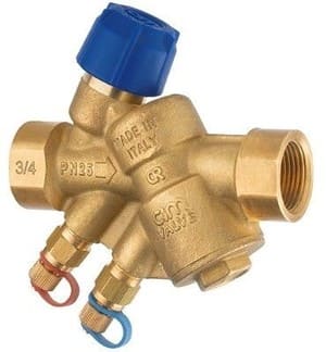 Cimberio Клапан балансировочный автомат. 795B 1/2" регулятор расхода 25-2448 л/ч PN25 BB без картриджа арт. CIM 795B 12