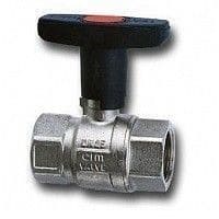 Cimberio Кран шаровой A12 1/2" серии Т12 полнопроходной PN80 BB нейлоновая ручка арт. CIM A12 12