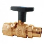 Cimberio Кран шаровой с точками измер. давления и температуры A250 1" корроз. латунь полнопроходной с раземн. соединением PN32 ВН нейлон. ручка арт. CIM A250 1