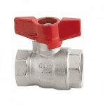 Cimberio Кран шаровой RED6/1 1/2" серии RED5 полнопроходной PN50 BB бабочка арт. CIM RED6/1 12