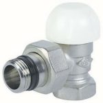 Cimberio Клапан термостатический с преднастройкой угловой V123PS 1/2" с разъёмом под стальную трубу PN10 ВН арт. CIM PV12310QPS