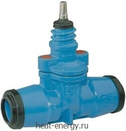 Вентиль PE/PE чугун Hawle 2600 1 1/2"-50