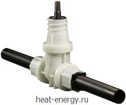 Вентиль с PE патрубками для сварки POM Hawle 2670 1 1/2"-50