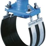 Универсальный врезной хомут фланцевый Hawle 3510 L450