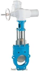 Шиберная задвижка с адаптером для э/привода Hawle 3600EL PN10