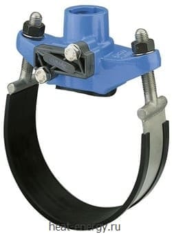 Перекрывающийся врезной хомут Hawle 3800 L450