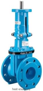 Е2 Задвижка с переходником для э/привода Hawle 4000ELE2 100