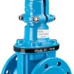 Е2 Задвижка длинная с переходником для э/привода Hawle 4700ELE2 PN16