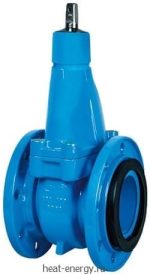 Задвижка для сточн. вод со свободными фланцами PN10 Hawle 4806 100