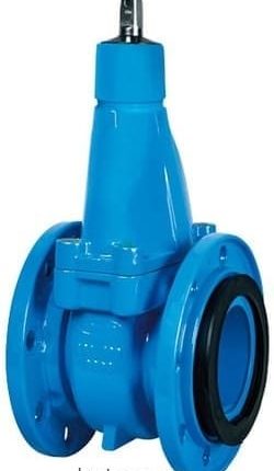 Задвижка для сточн. вод со свободными фланцами PN10 Hawle 4806 100