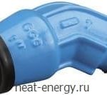 ISO-Отвод 45 PE/AG чугун Hawle 6411 32-1”