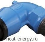 ISO-Колено 90 PE/AG чугун Hawle 6470 32-1 1/2”